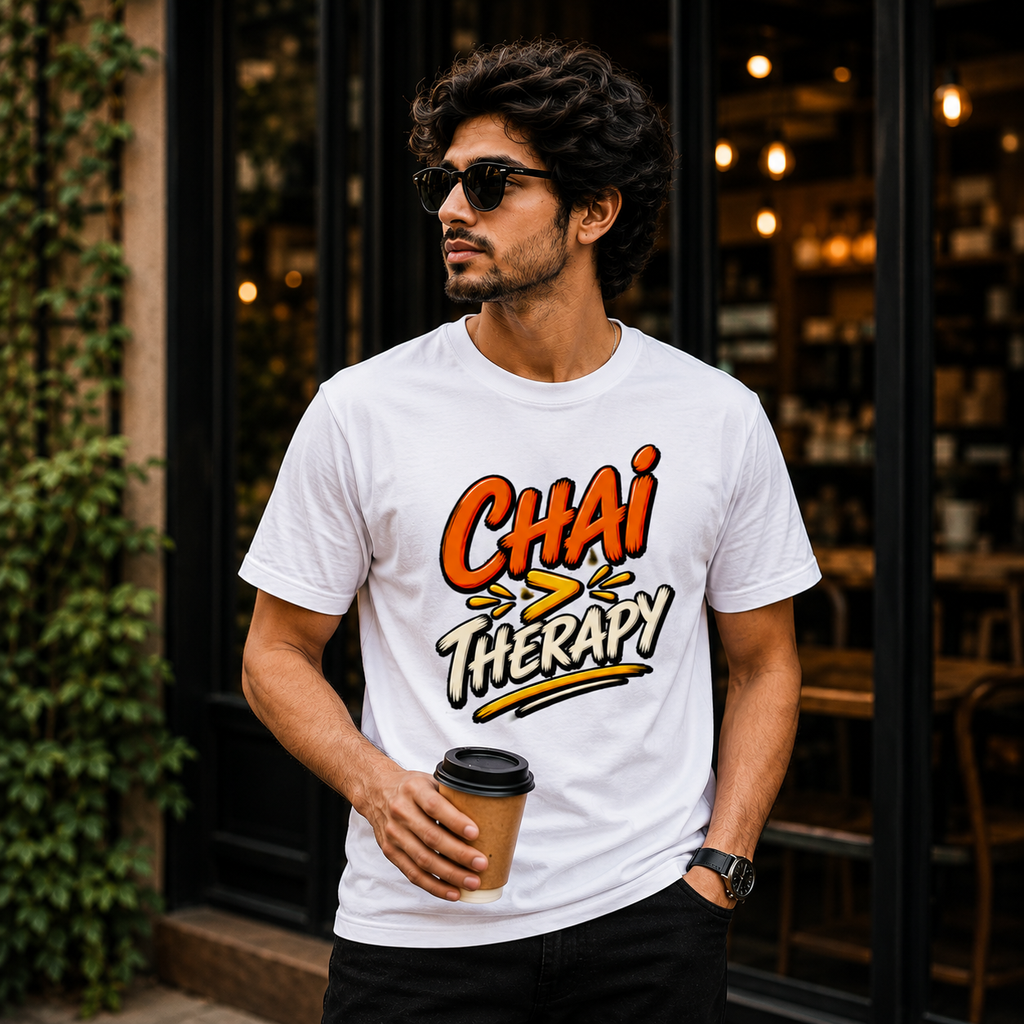 CHAI > THERAPY T-Shirt | Premium Chai Lover Graphic Tee