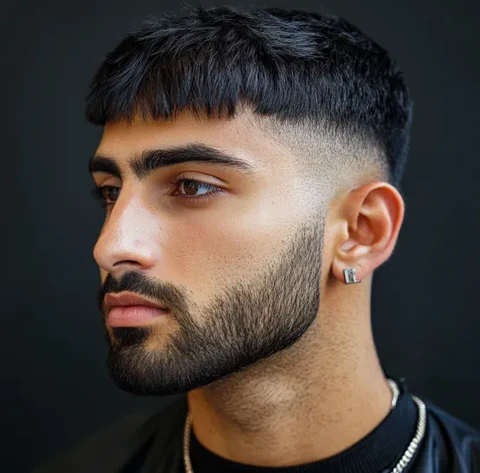 Messy French Crop Fringe Haircut