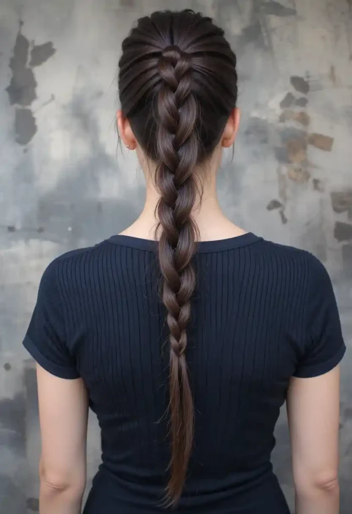 Twisted High Ponytail for Long Hair