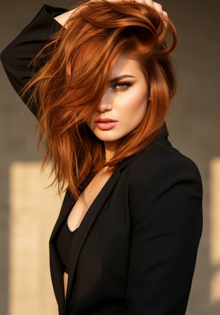 Copper Brown with Highlights