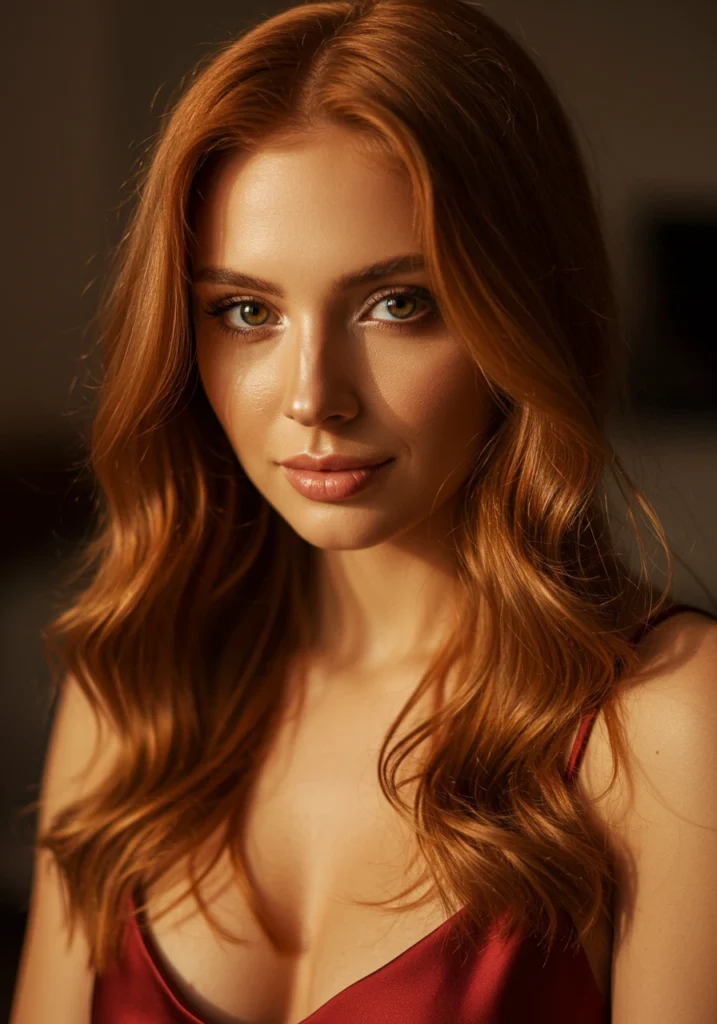 Light Copper Brown hair