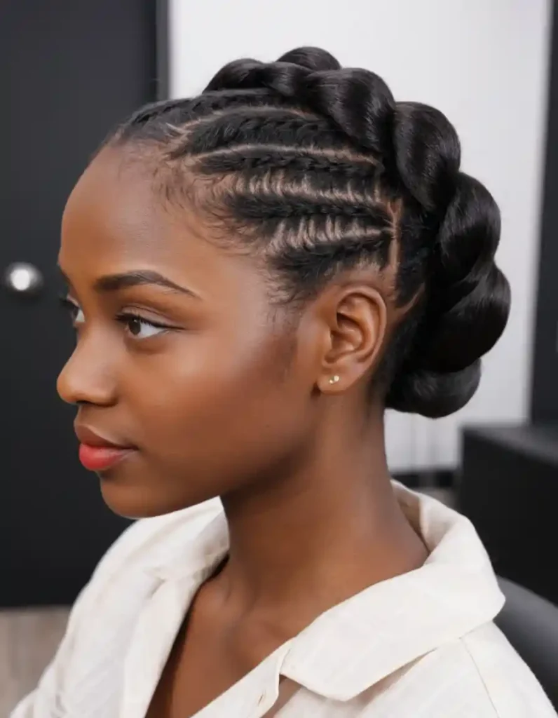 Halo Braid on 4C Hair