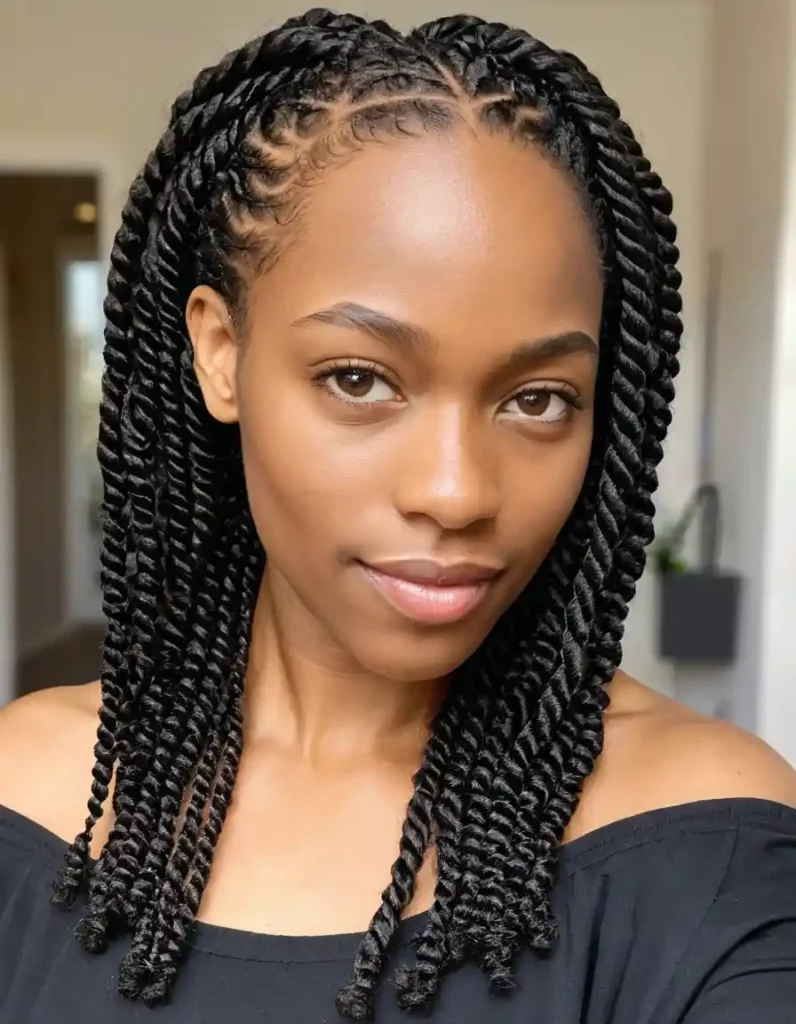 Two-Strand Twists on 4C Hair