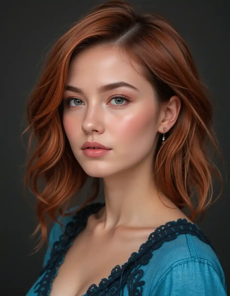 Copper Brown with Red Tones