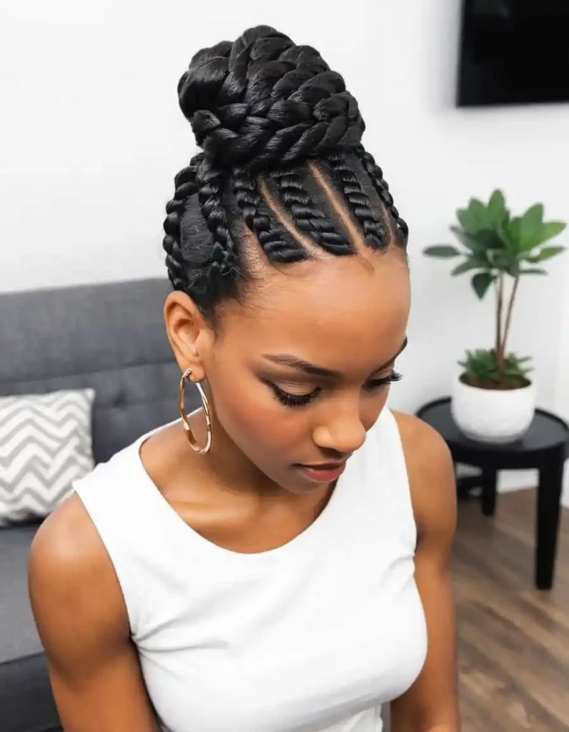 Large Jumbo Braided Bun