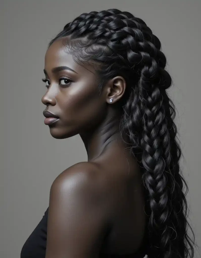 Large French Braids