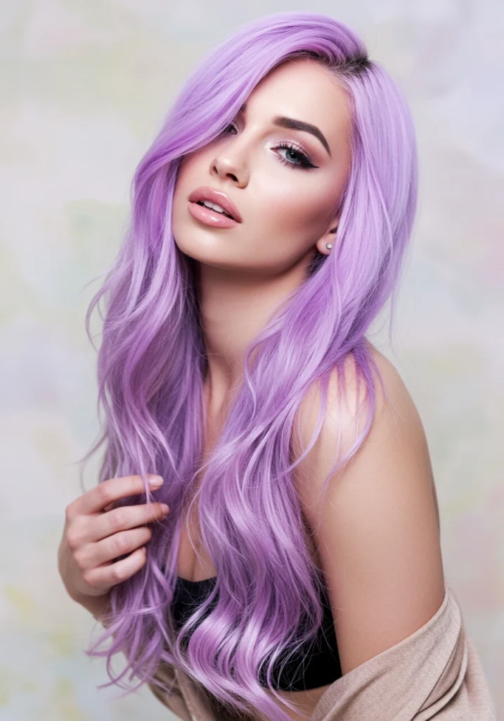 Pastel Purple Hair Color