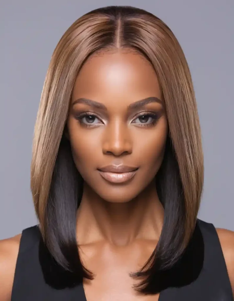 Straight Frontal with a High Shine Finish