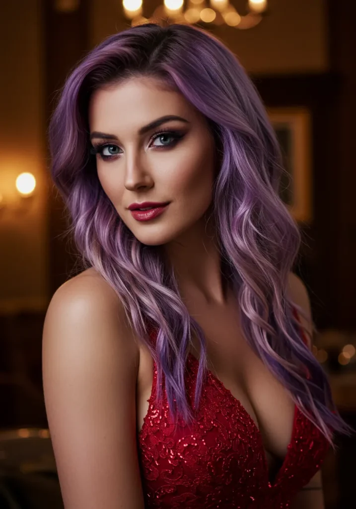 Purple Roots with Blonde Ends