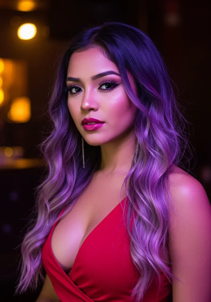 Purple Ombre Hair Color