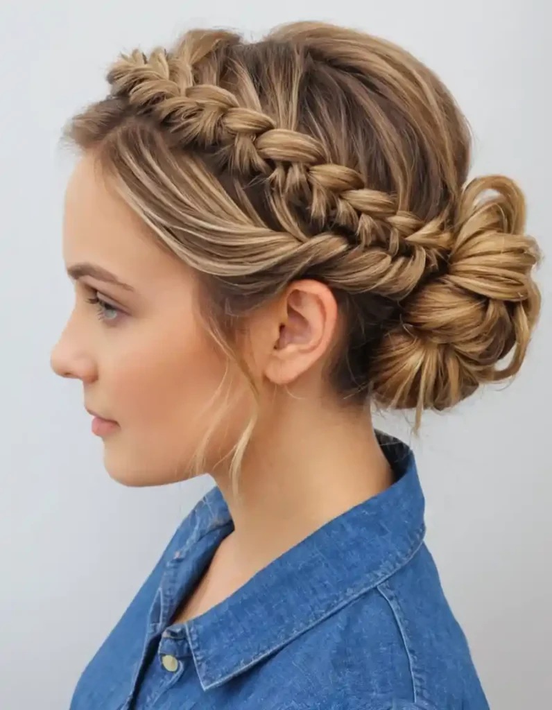 Braided Crown Updo