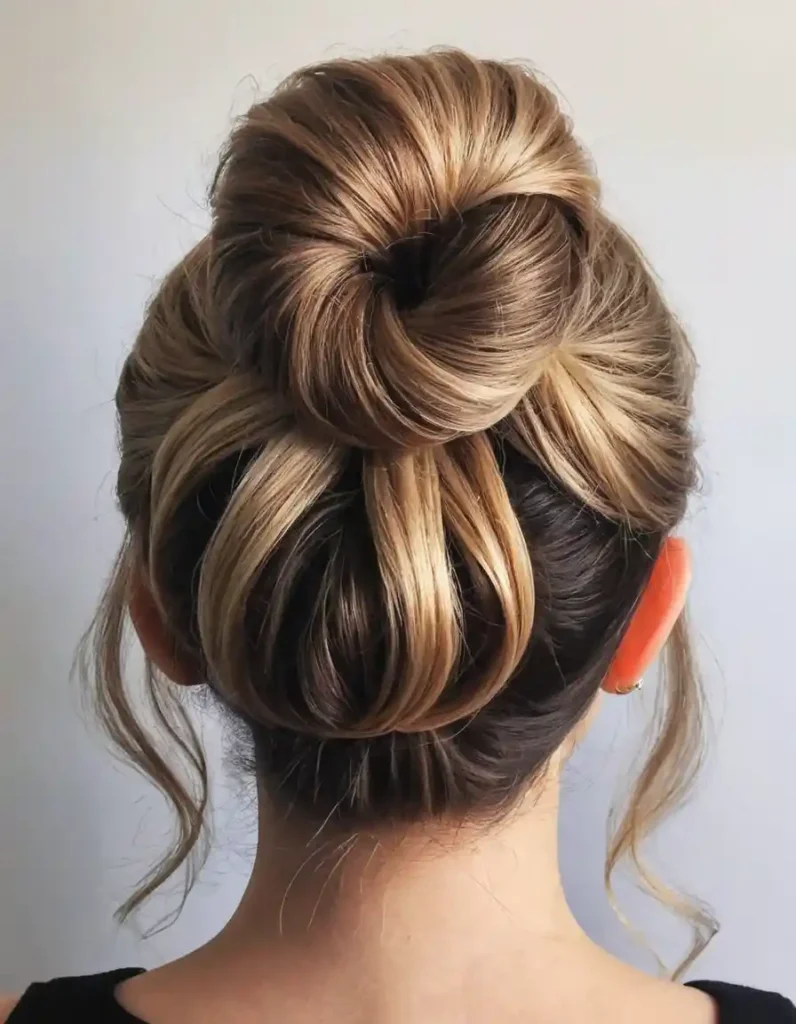 Half-Up Twisted Bun