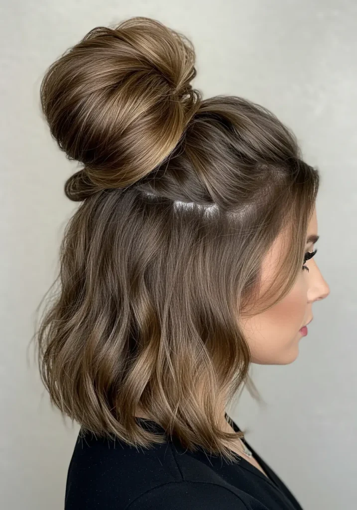 High Bun with Volume