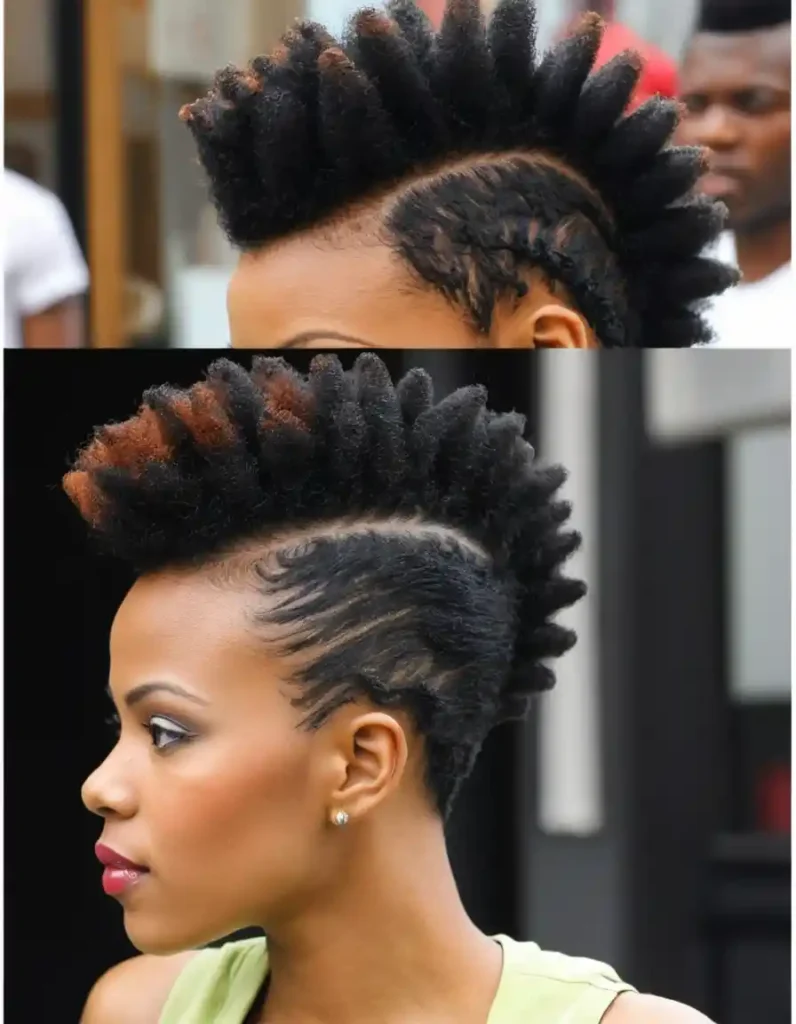 Afro Natural Hair Mohawk