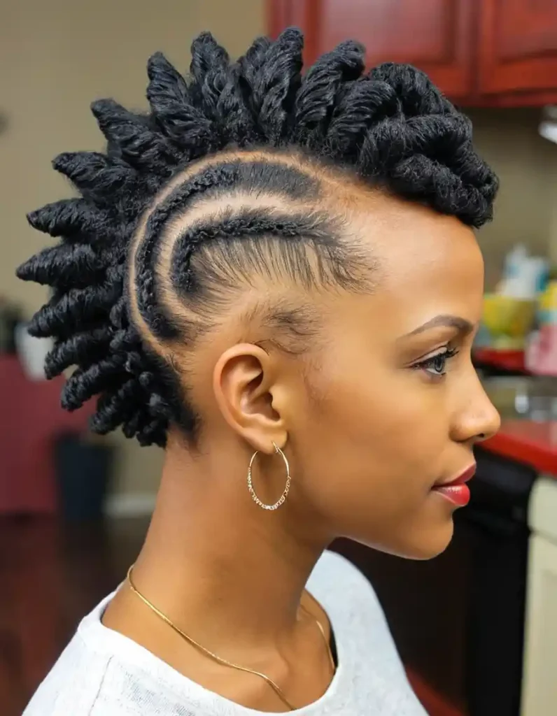 Flat Twisted Natural Hair Mohawk