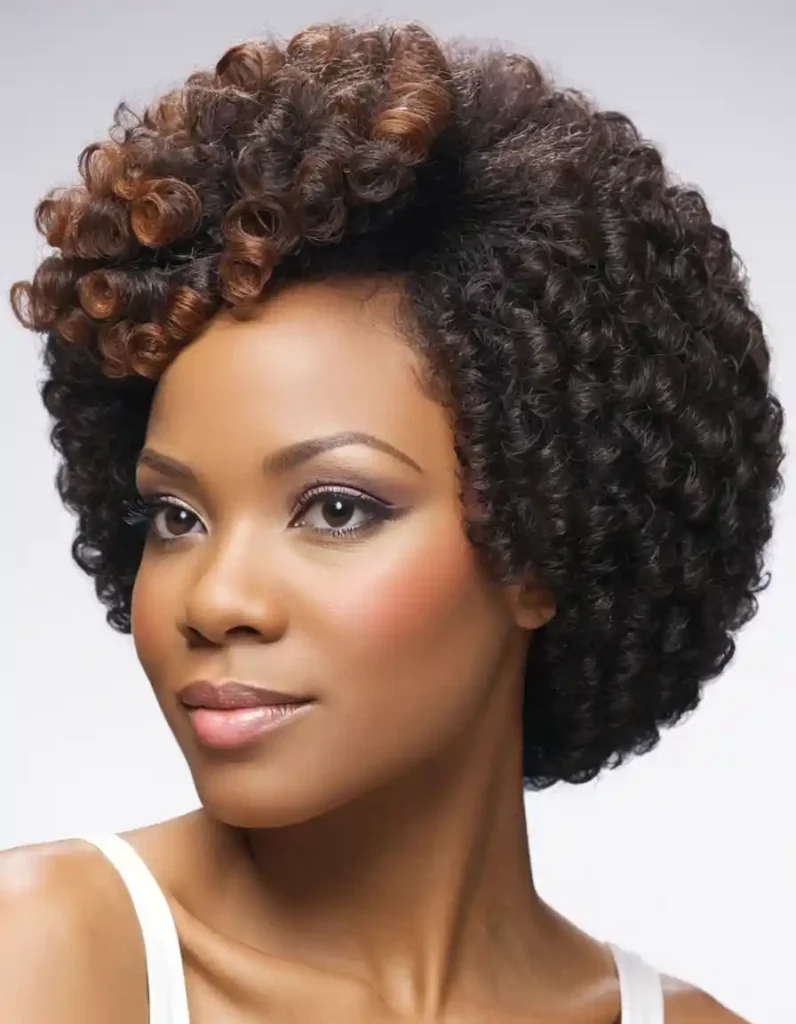 Afro Quick Weave Hairstyle