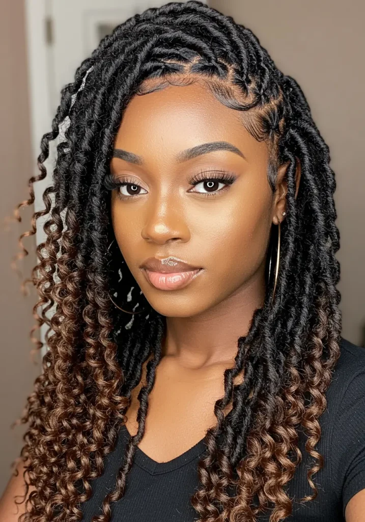 Faux Locs Quick Weave Hairstyle