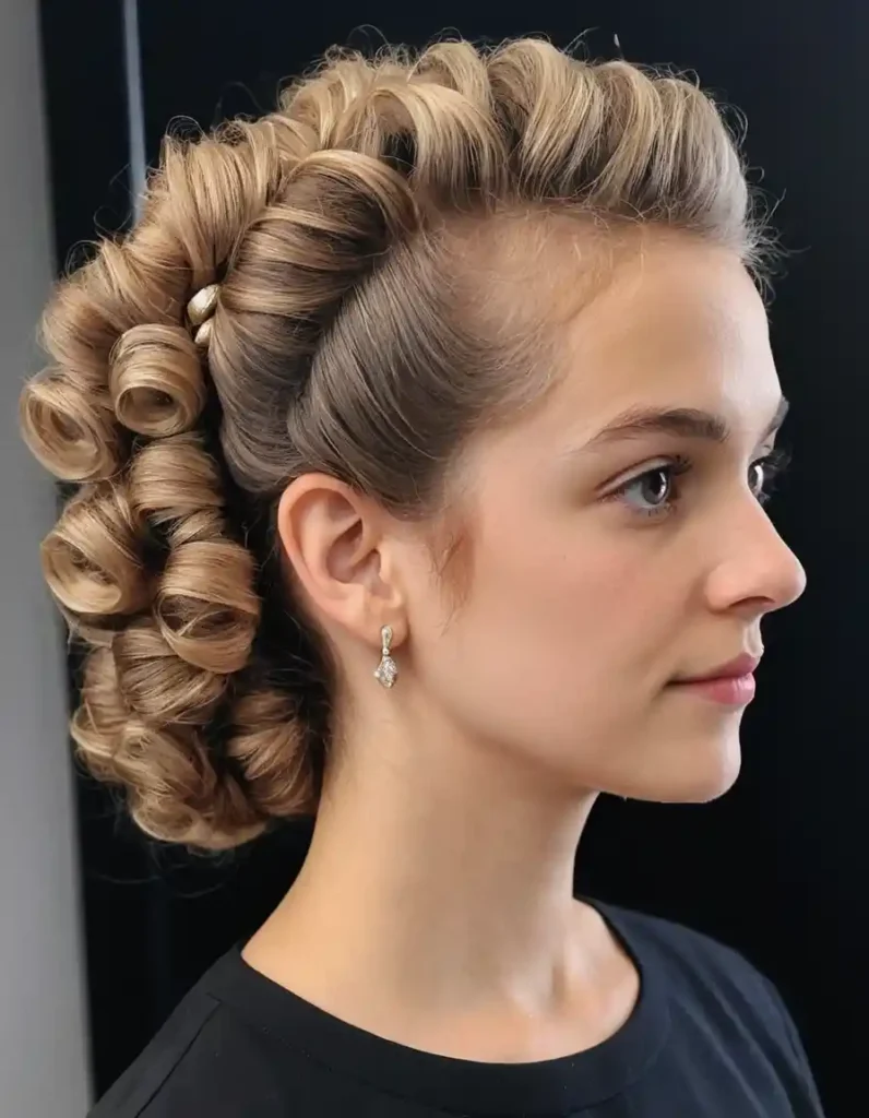 Curly French Twist