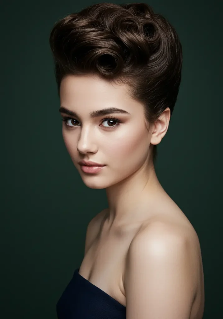 Curly Pompadour