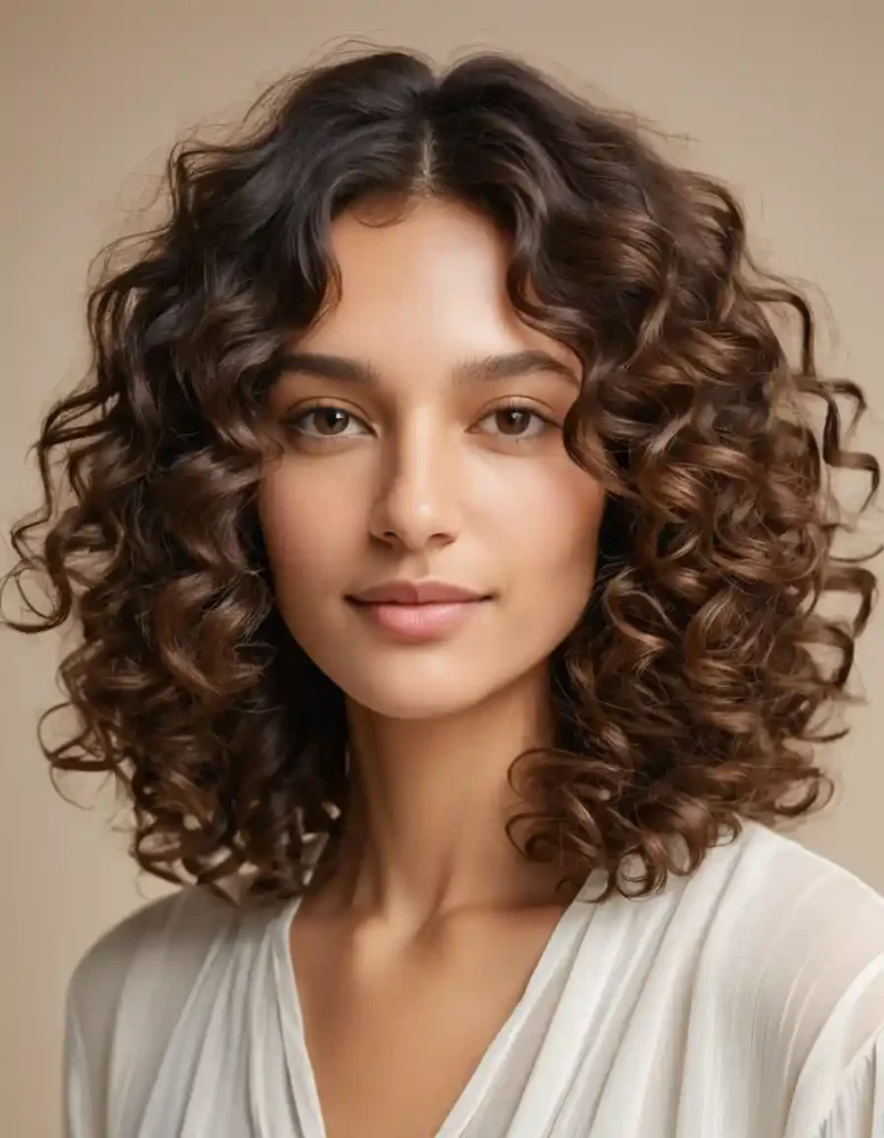 Soft Curls Shoulder Cut