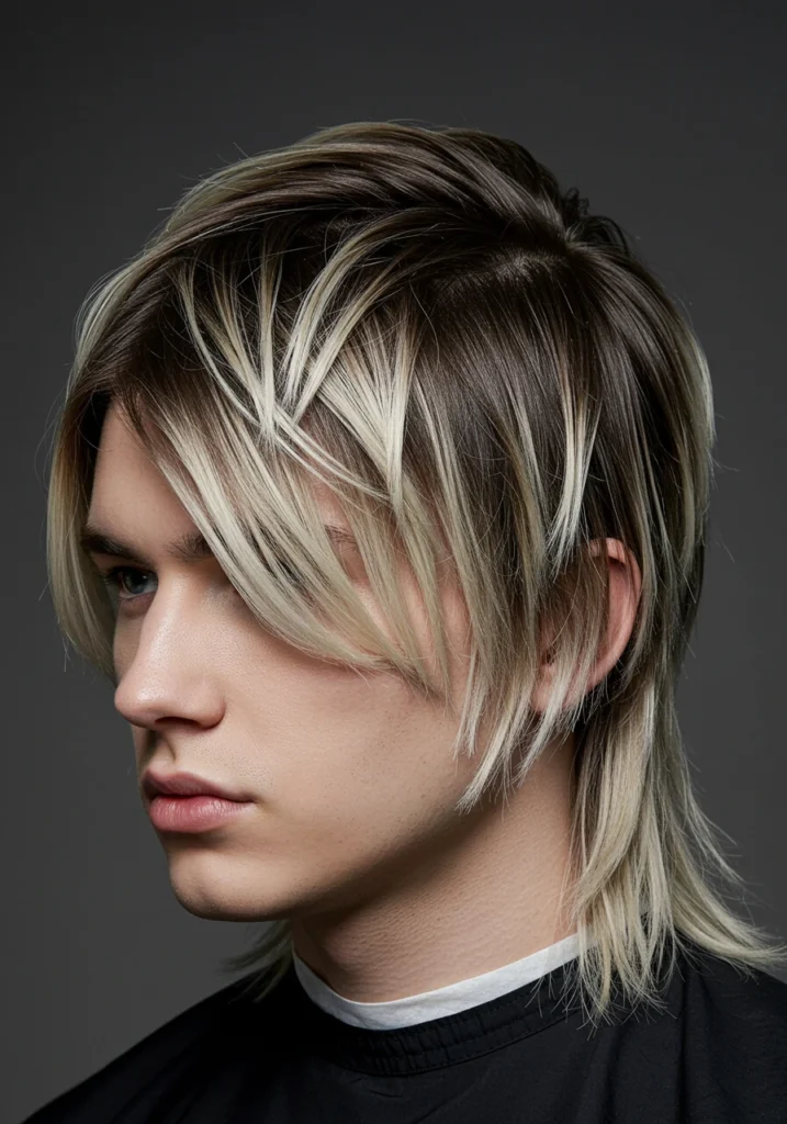 Bleached Mullet Hairstyle