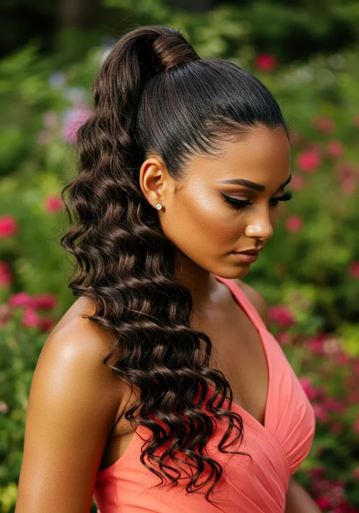 Bridesmaid Hair Ponytail