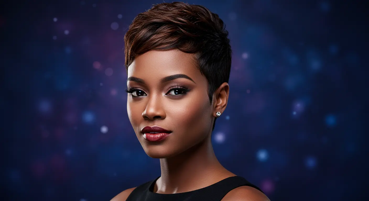 Brown Pixie Cut Black Women