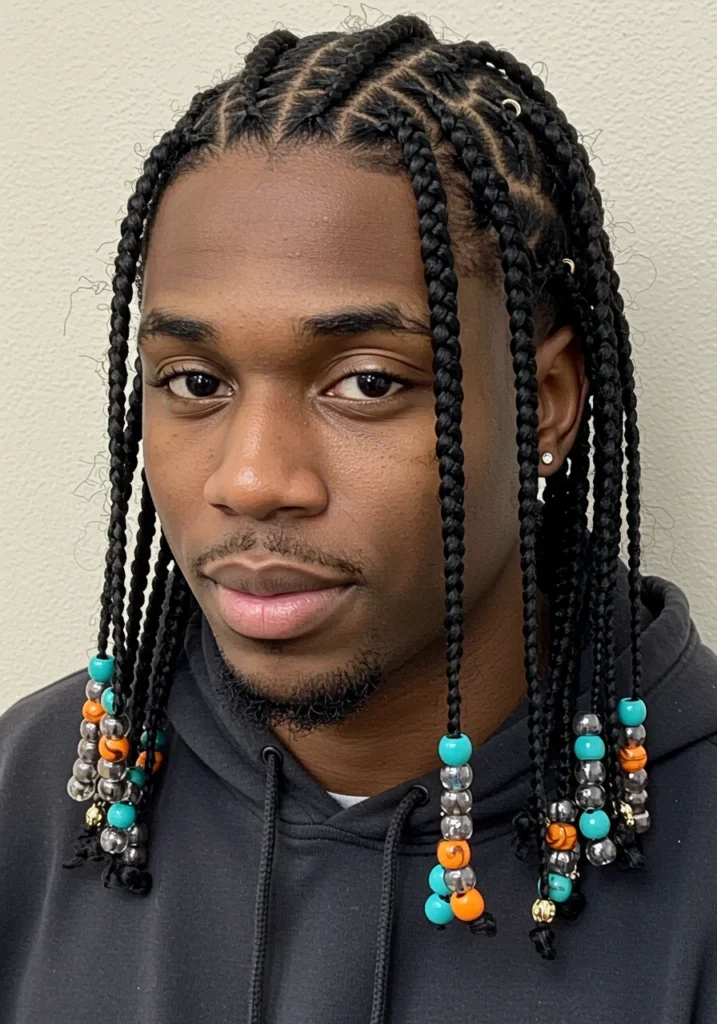 Cornrow Braids with Bead