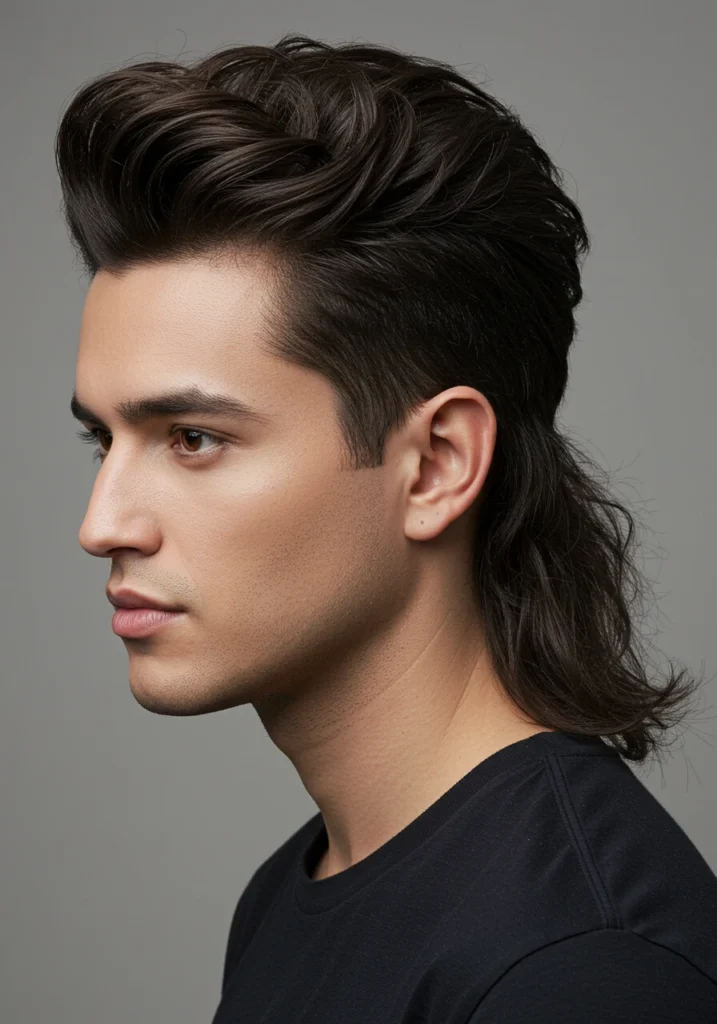Faux Hawk Mullet Hairstyle