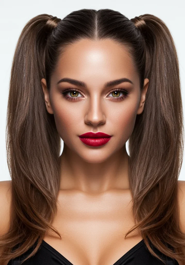 Glamorous Double Ponytail