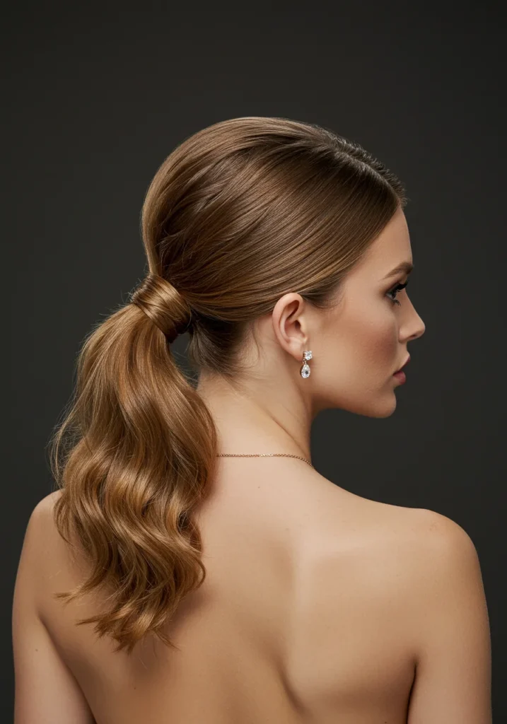 Simple Wedding Ponytail