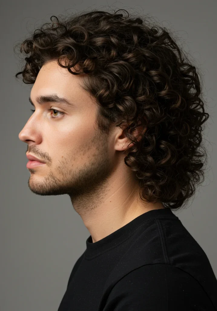 The Curly Shaggy Mullet