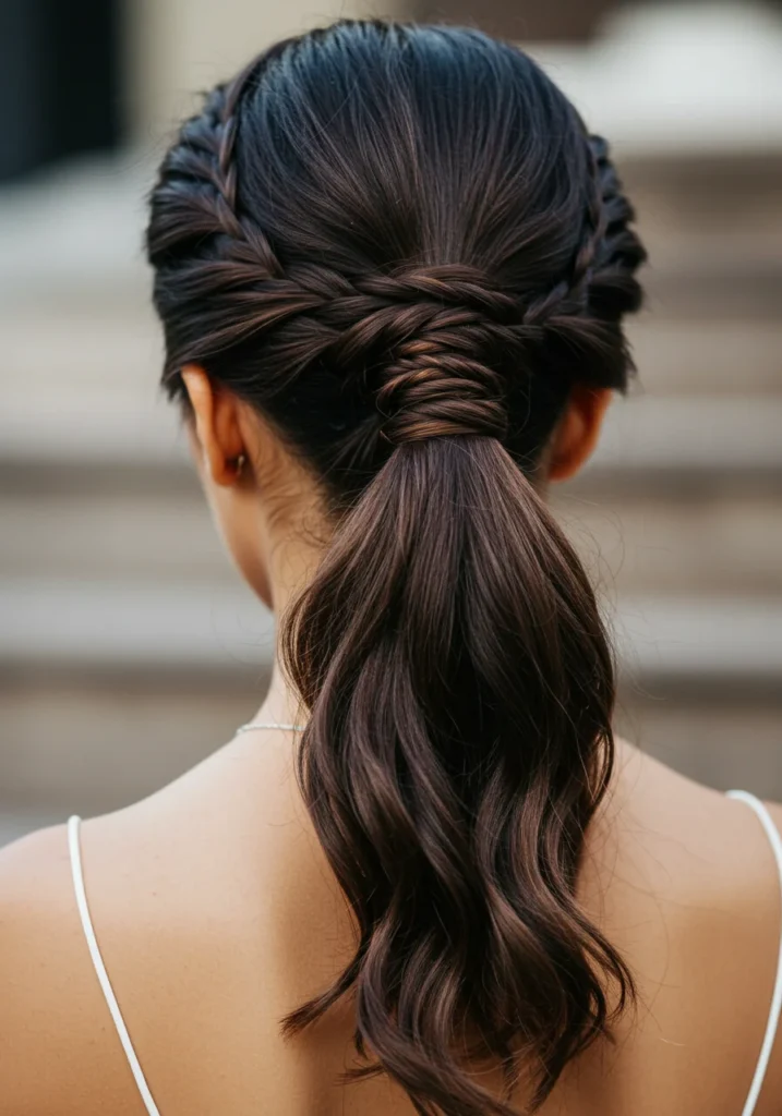 Twisted Wedding Ponytail