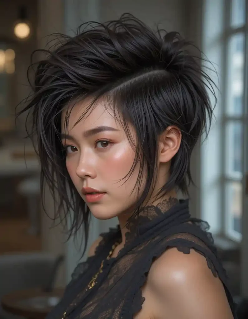 The Faux Hawk Shaggy Mullet
