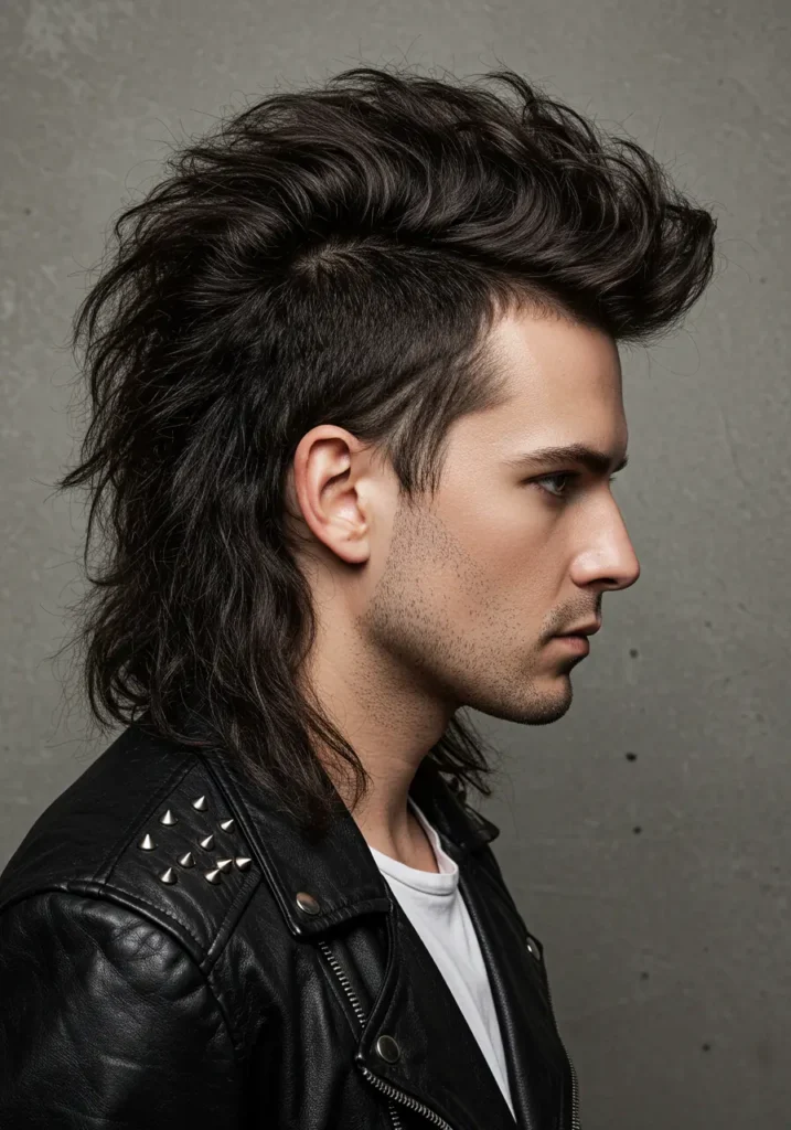 The Faux Hawk Shaggy Mullet