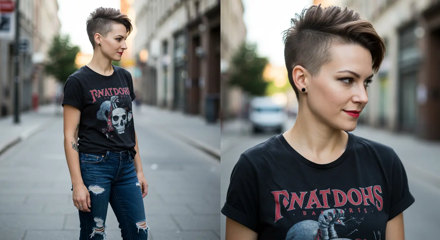 Shaved Sides Pixie Cut